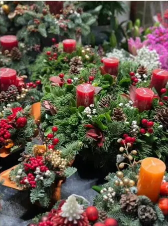 小蠟燭枱花 闊20CM